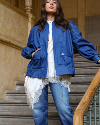 Bomber mujer denim