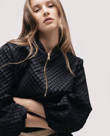 Chaqueta bomber mujer negra