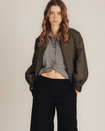 Chaqueta bomber mujer acolchada Verde