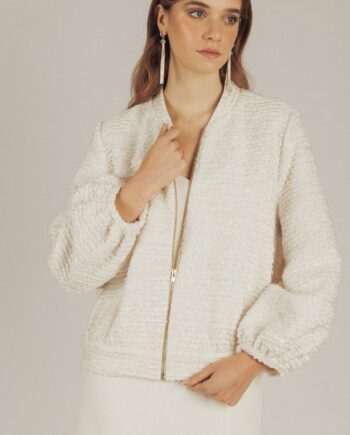 Chaqueta bomber novia tweed