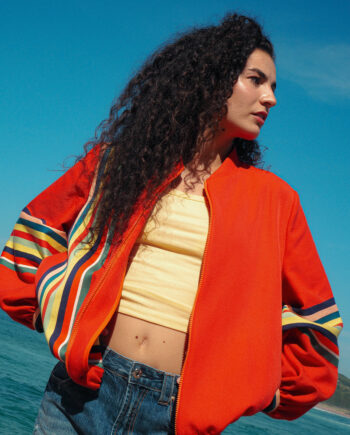Chaqueta bomber mujer rayas Artiga
